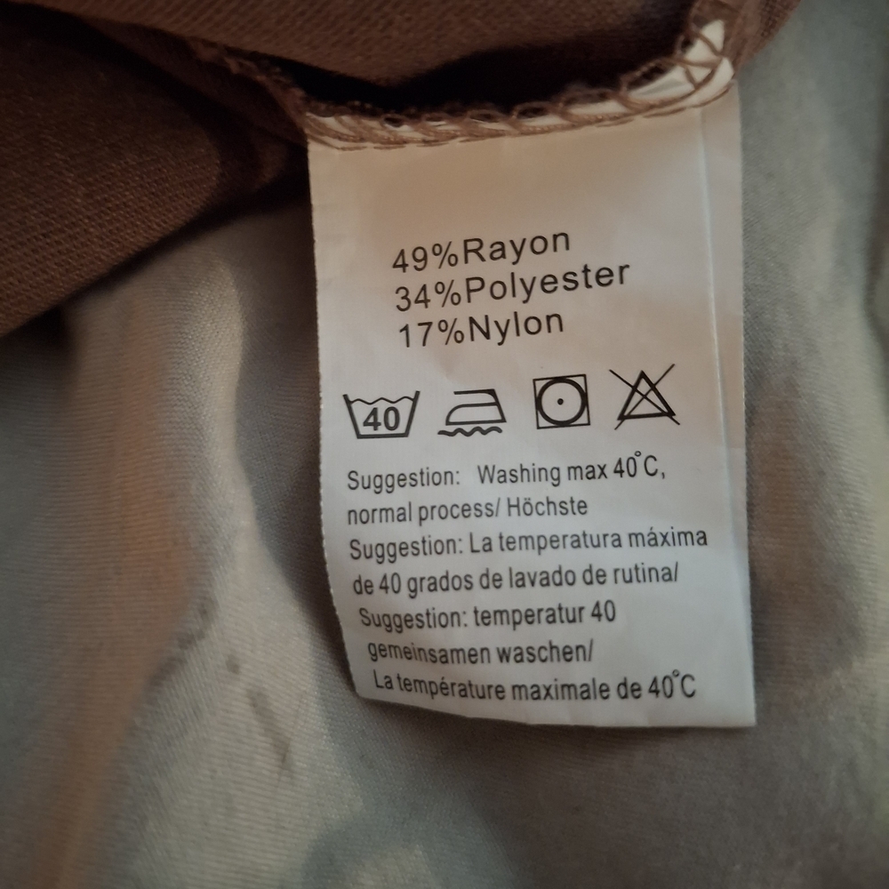 Coofandy Men's Brown Casual Short Sleeve Shirt - Picture 7 of 9